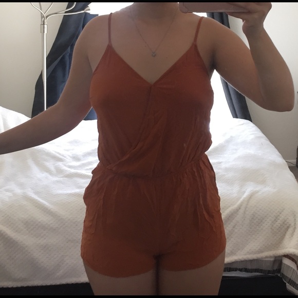 Rust Orange Romper - Picture 3 of 4